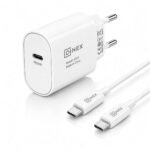 Chargeur Rapide DINEX A309 PD 20W USB-C + Câble USB-C vers USB-C