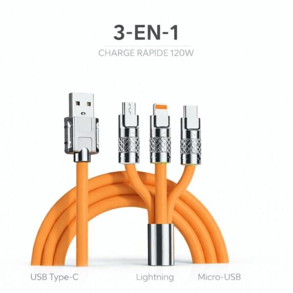 00dcf976-0076-4a1b-8c13-0fe1057338e5.jpg Câble de Charge 3-en-1 Super Rapide 120W – 6A (Zinc Alloy)