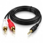 Câble Audio Jack 3,5 mm vers 2 RCA – Stéréo 1,5 m
