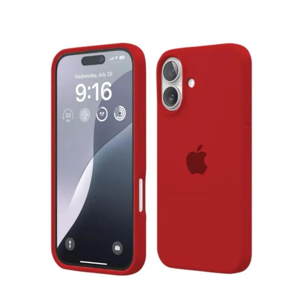 Silicone Case for iPhone 16 – Rouge