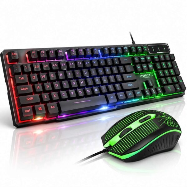 Pack Gaming iMICE KM-680 – Clavier Rétroéclairé & Souris Gaming