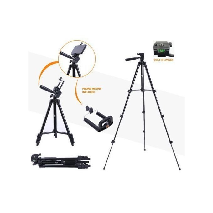 tripod Support 3120 pour camera et telephone en aluminium