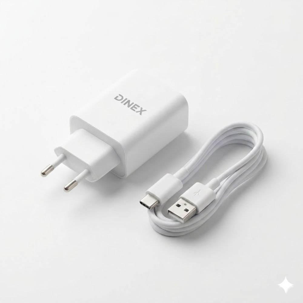 Chargeur DINEX 2.4A Fast Charging USB + Câble Type-C