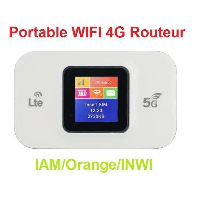 Modem Routeur Portable WIFI Fonctionne avec carte SIM