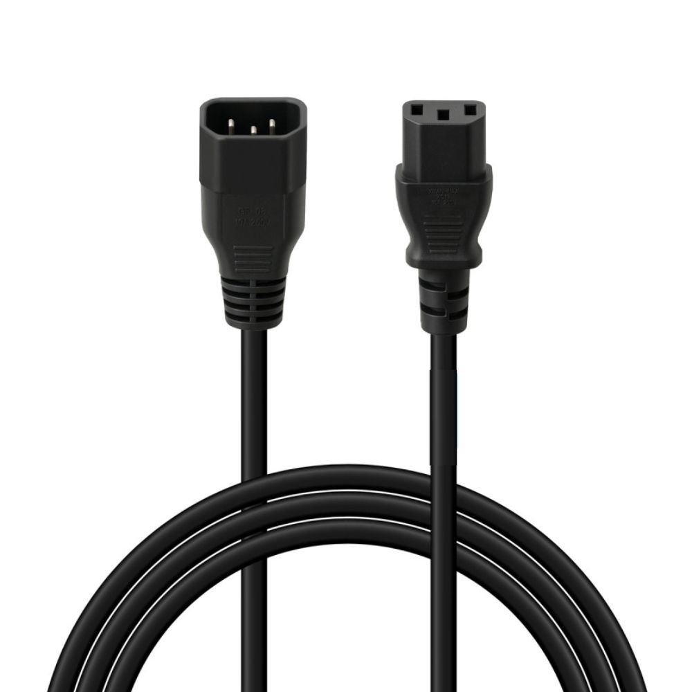Câble d’Alimentation IEC C13 vers C14 – Longueur 3 Mètres – Noir