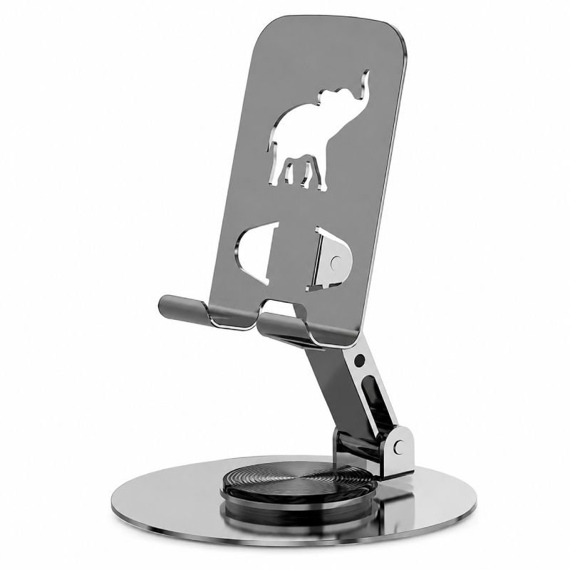 Support de Téléphone Réglable – Support de Bureau Stable et Pliable