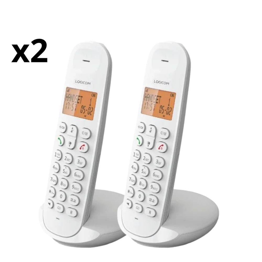 Téléphone Fixe Sans Fil LOGICOM ILOA 250 Duo
