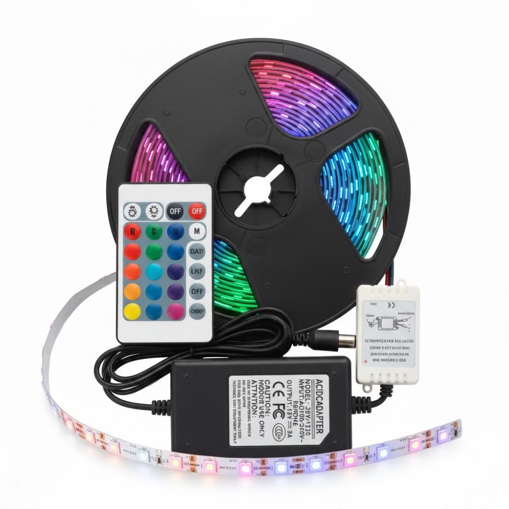 5M RGB LED Strip – Flexible Color-Changing Lights for Home & DIY Projects