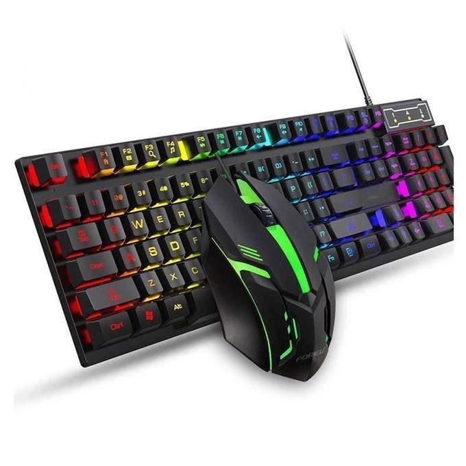 Jedel Combo Clavier souris GK100+ RGB Gamer de jeu