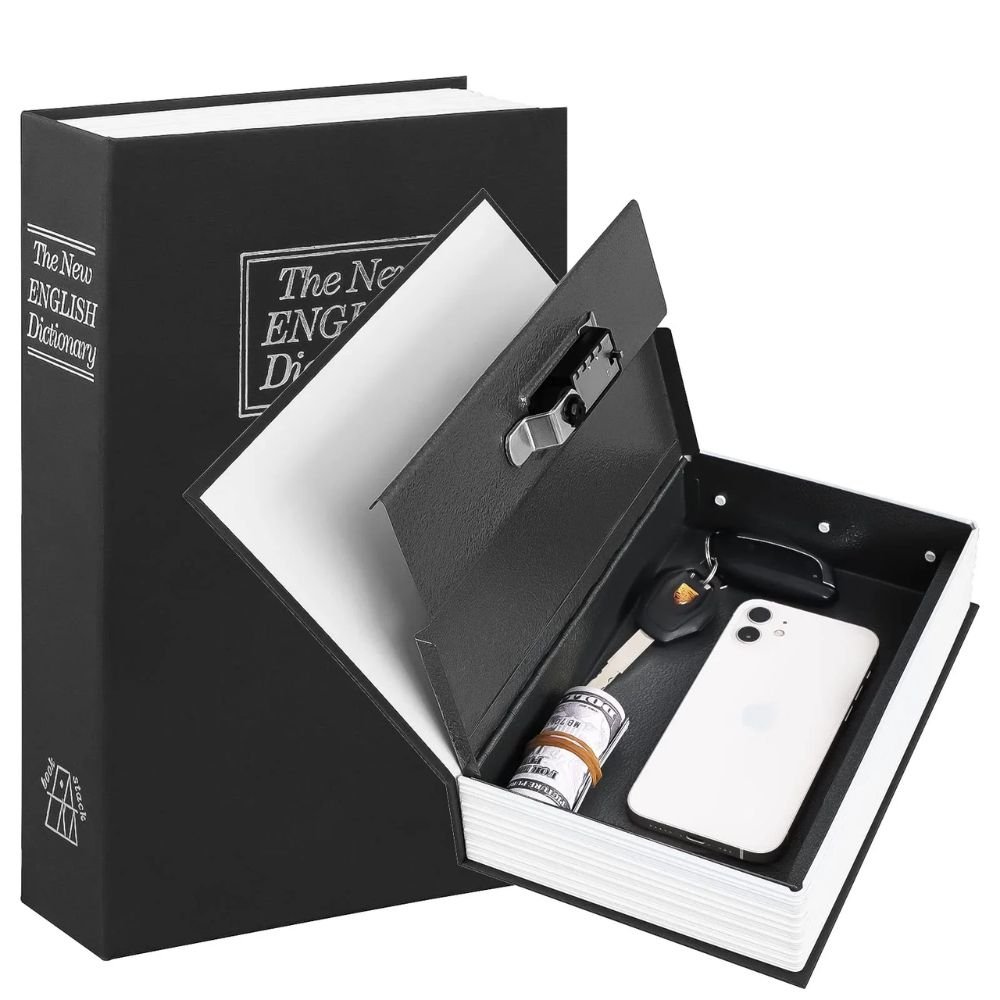Coffre-Fort Secret en Forme de Livre – Cachette Discrète avec Serrure à Clé