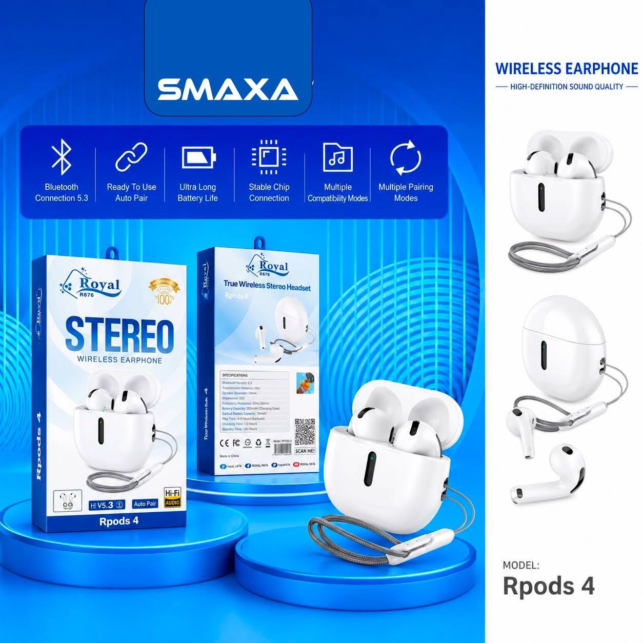 Ecouteur sans fil Stereo Rpods 4