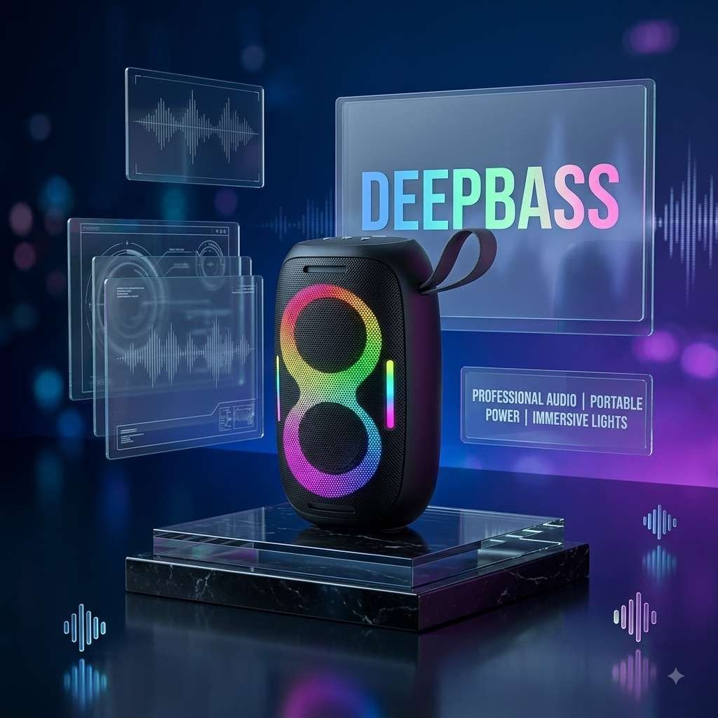 Système audio Deepbass BOX-45 bleu