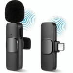 Microphone Sans Fil K9 – Lavalier Type-C pour Enregistrement Mobile de Haute Qualité