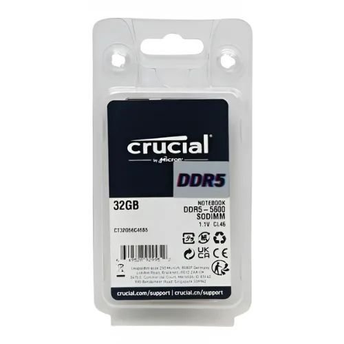 Crucial 32 Go Ddr5-5600 Cl46 (ct32g56c46s5)
