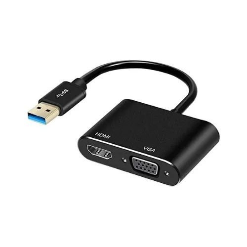 ADAPTEUR USB TO HDMI + VGA