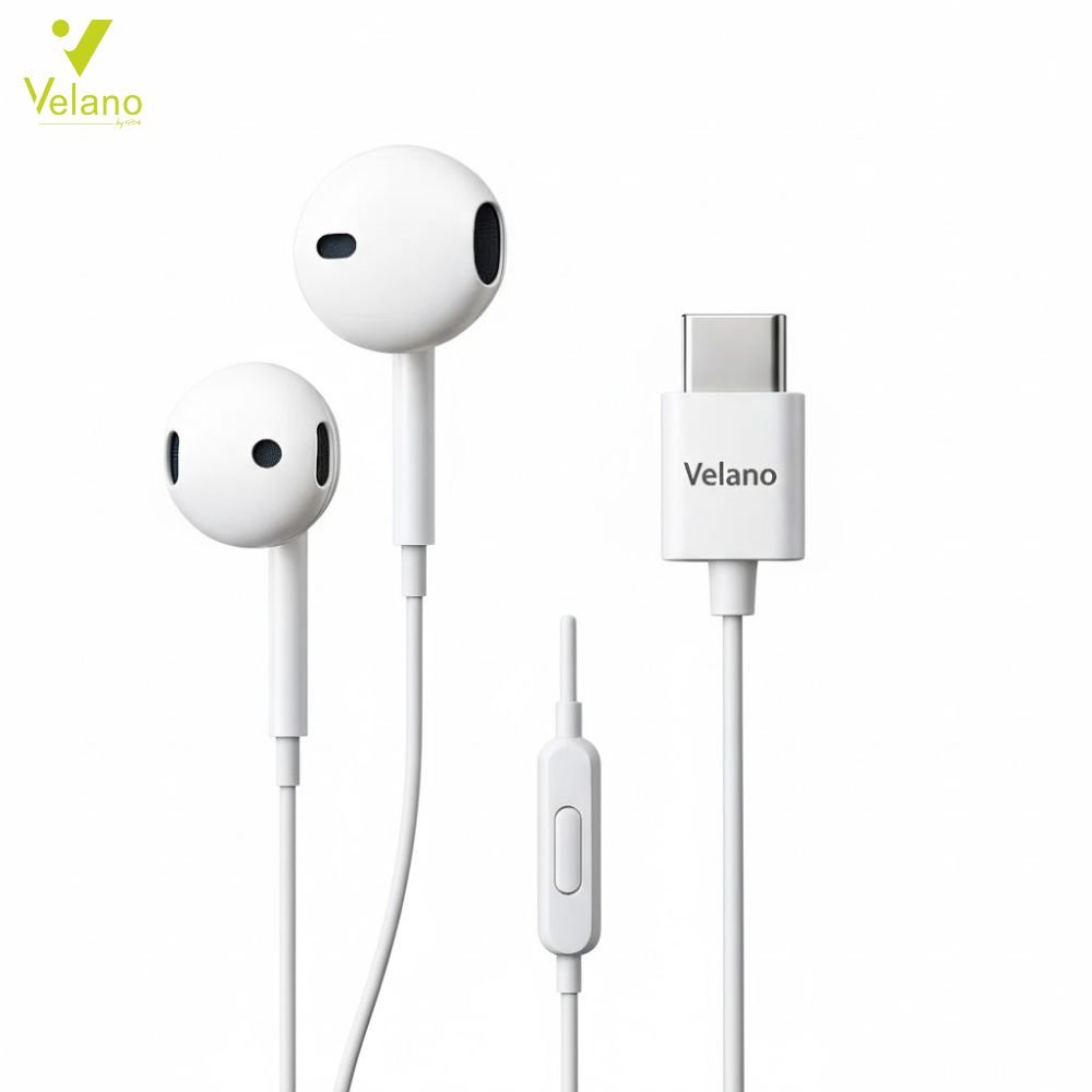 Ecouteurs Velano VE-02 USB-C Blanc