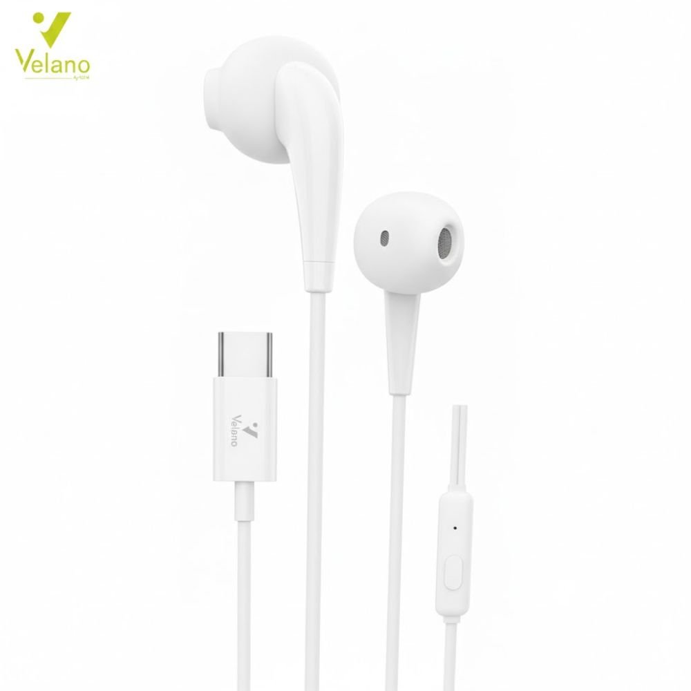 Écouteurs Velano USB-C VE-10 – Blanc