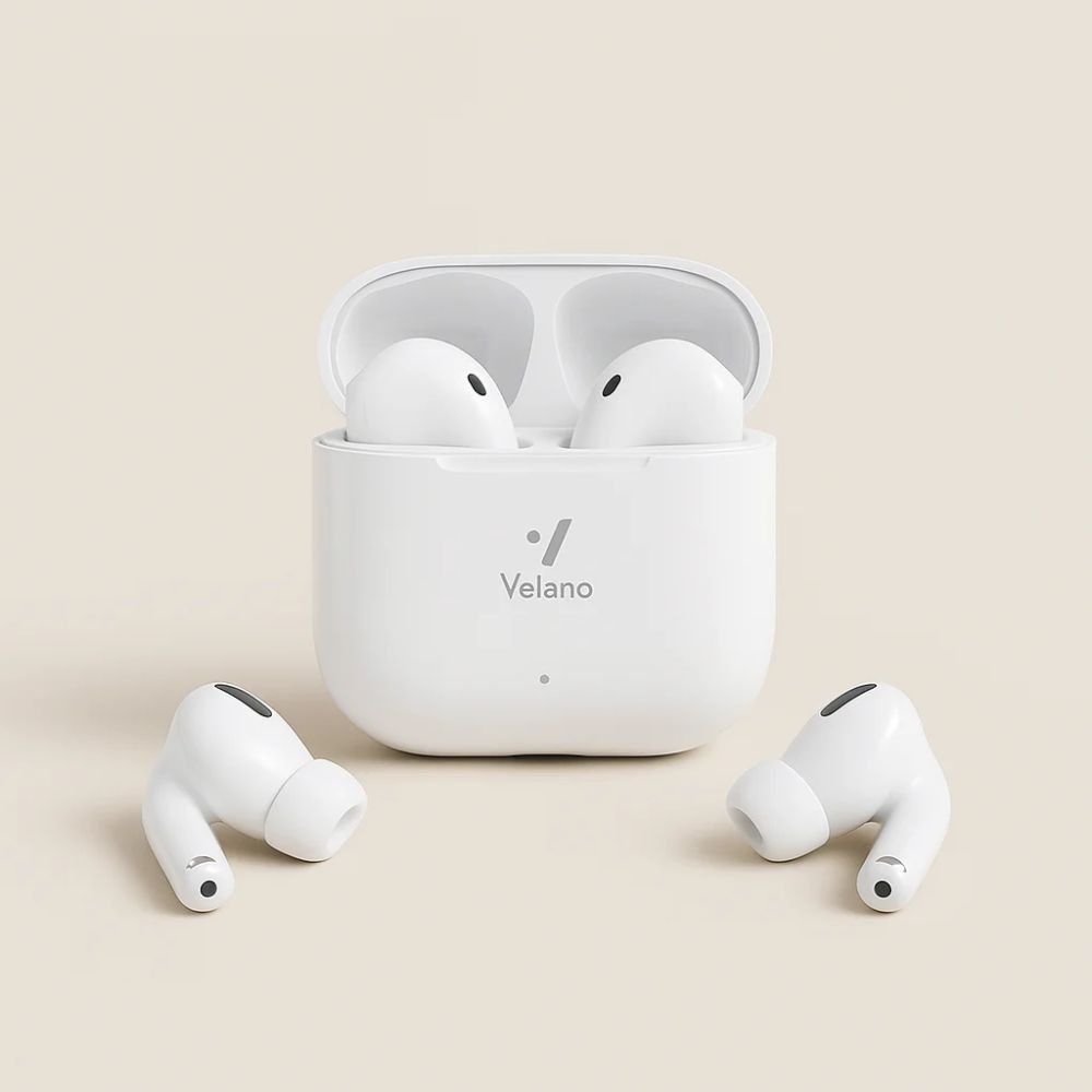 Écouteurs Sans Fil Velano R-PRO4 – Bluetooth 5.3, Réduction de Bruit Intelligente, Son HD avec Boîtier Rechargeable