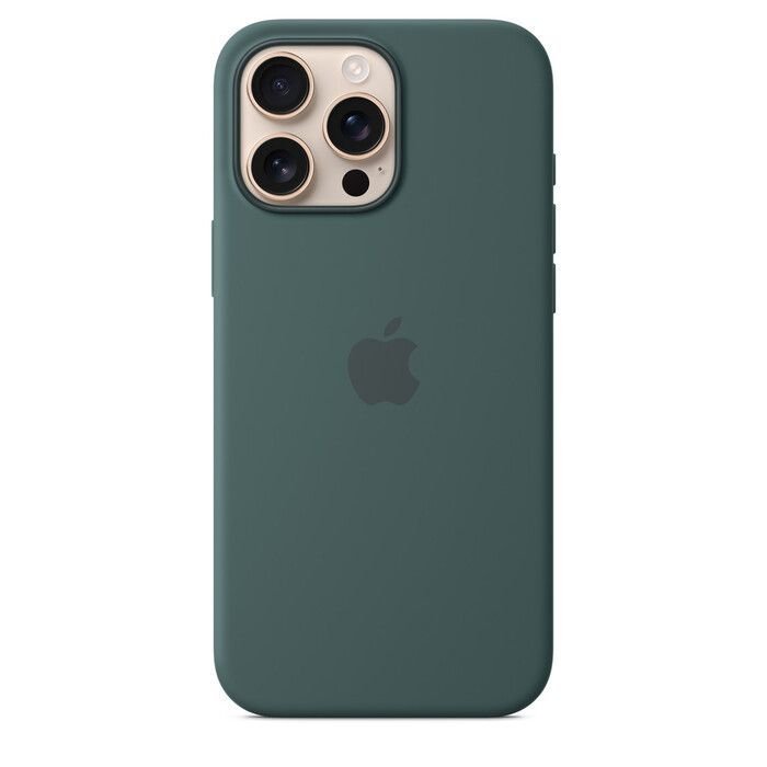 iPhone 16 Pro Silicone Case with MagSafe - Lake Green
