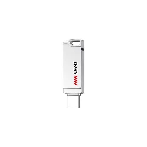 Cle usb hiksemi 128 gb e327c u3 dual usb 3.2 et usb type c coloris silver