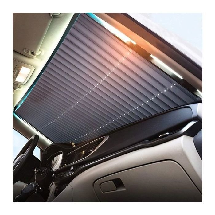 Pare-soleil rétractable pour vitres avant de voiture,protection anti-uv