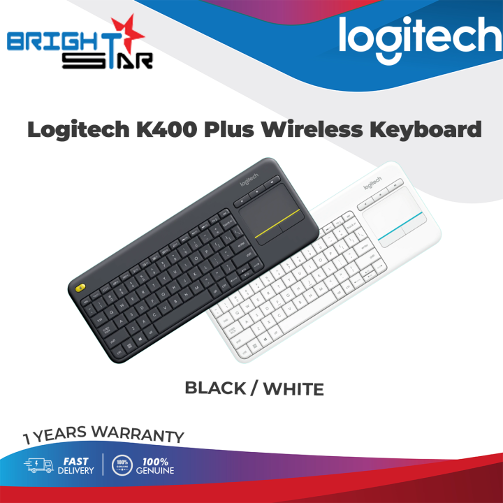 CLAVIER LOGITECH K400 PLUS WIRELESS TOUCH NOIR