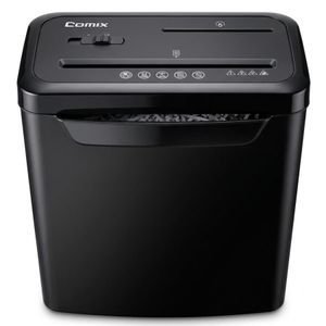 Comix Destructeur de Papier S340 13L – Coupe 8 Feuilles + Carte PVC & CD – Shredder – Fonction Auto