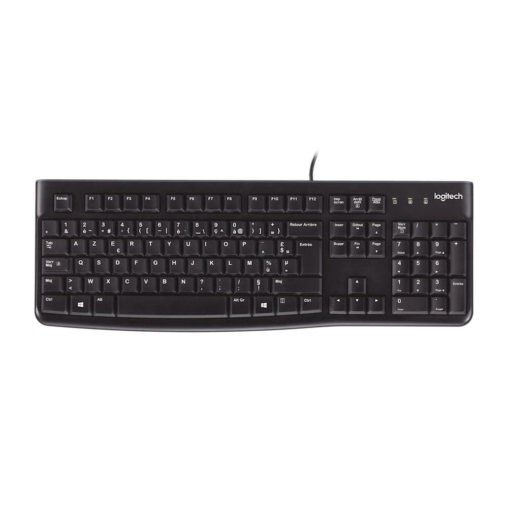 CLAVIER FILAIRE LOGITECH K120 - NOIR