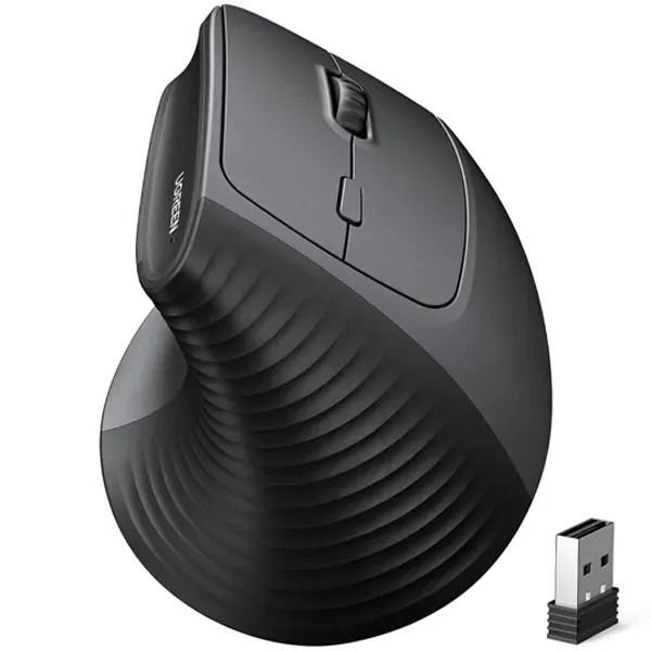 Souris sans fil Ugreen Vertical M571 Ergonomique 2.4GHz - Noir (55916)