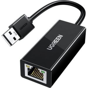 UGREEN ADAPTATEUR USB 2,0 to RJ45 NOIR