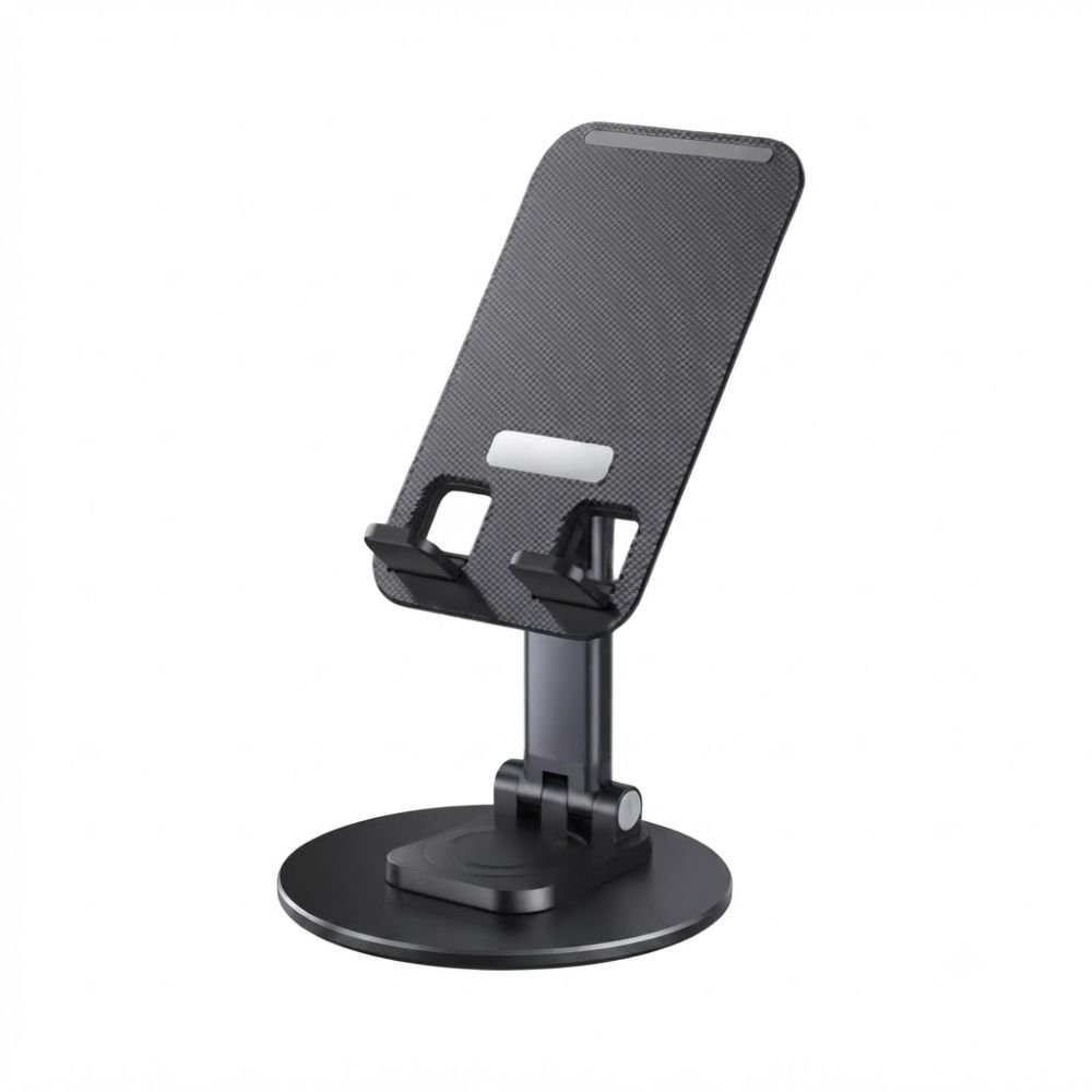 Support de téléphone télescopique pliable à 360°, noir