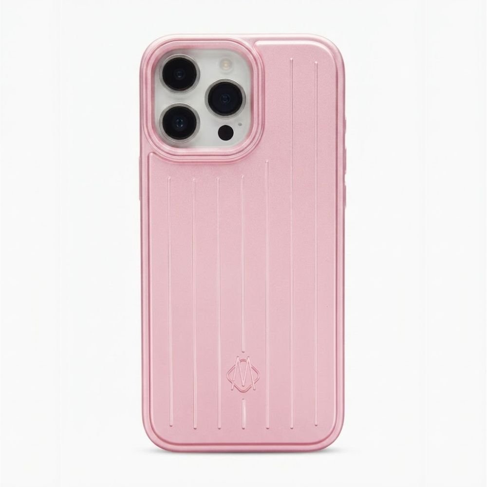 Étui antichoc rose pour iPhone 16 Pro