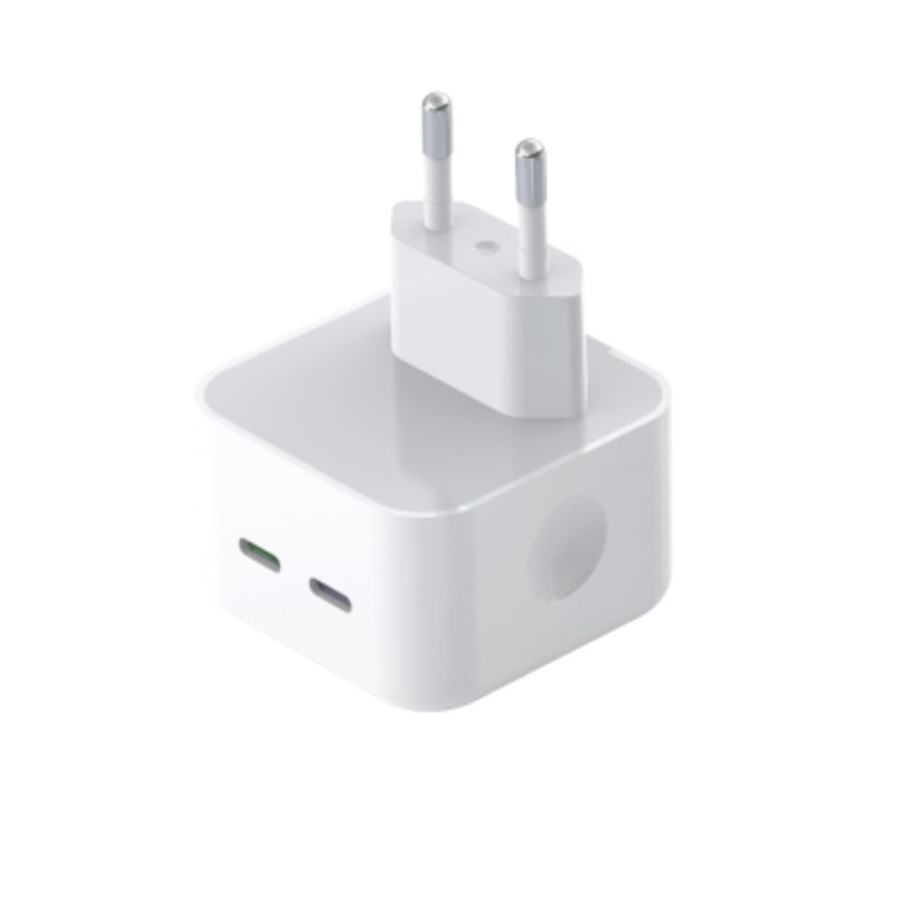 Adaptateur secteur USB-C 35 W à double port, blanc