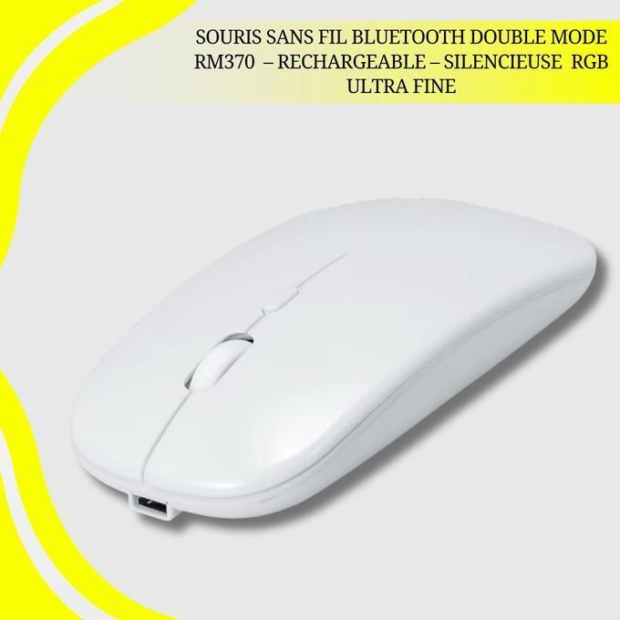 Souris Sans Fil Bluetooth Rechargeable – Silencieuse