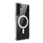 Coque magnétique transparente avec MagSafe pour Galaxy S22 Ultra
