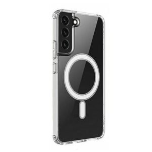 Coque magnétique transparente avec MagSafe pour Galaxy S22 Ultra