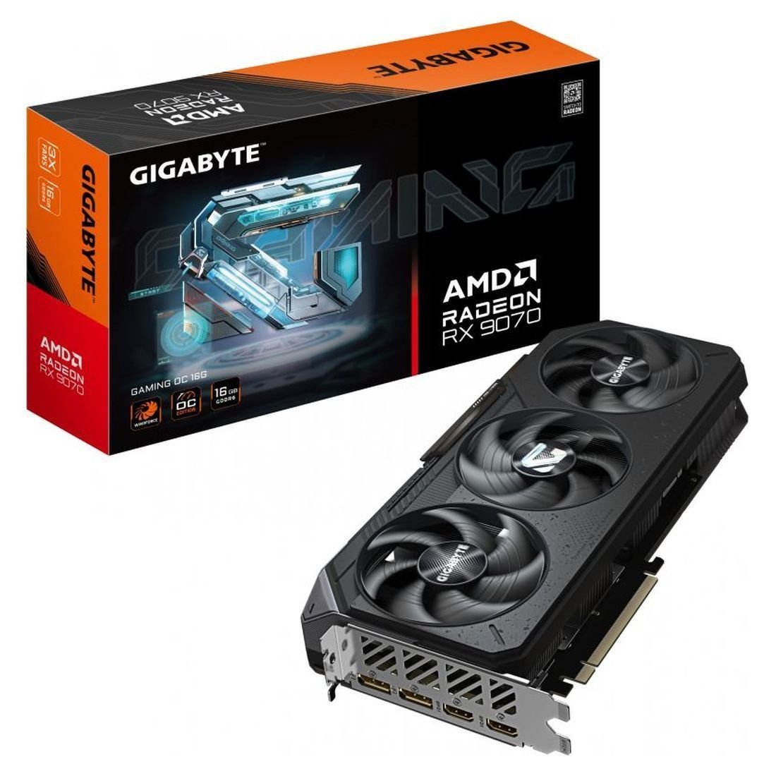 CARTE GRAPHIQUE GIGABYTE AMD RADEON RX 9070 16GB GAMING OC GDDR6