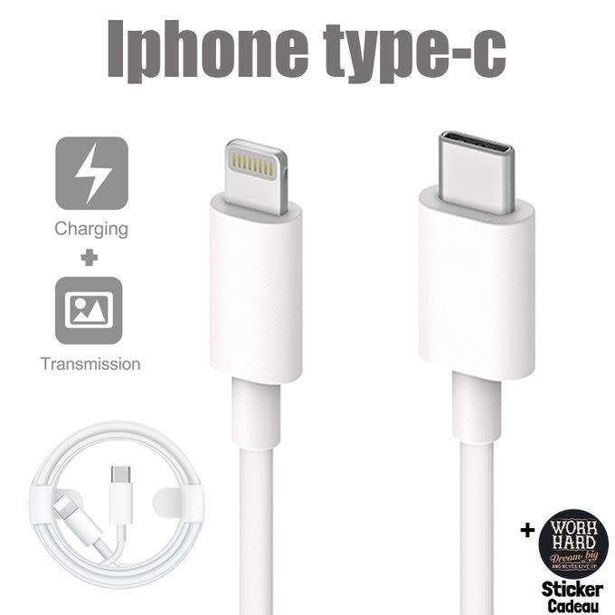 Cable USB-C vers Lightning 1M