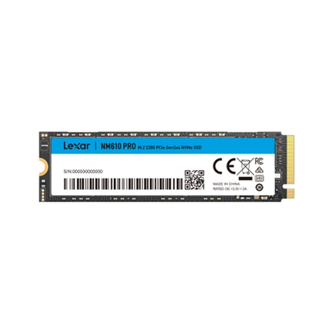 SSD NVME LEXAR NM610 500GB M.2 PCIE GEN3