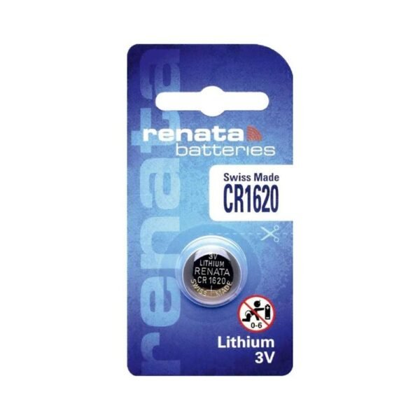 Pile CR1620 - Lithium 3V (Pack 1 Pile) - Renata