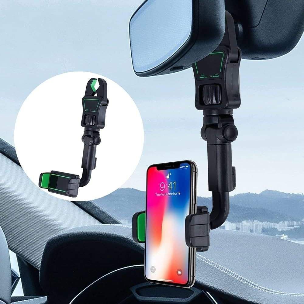 Support de téléphone pour rétroviseur de voiture