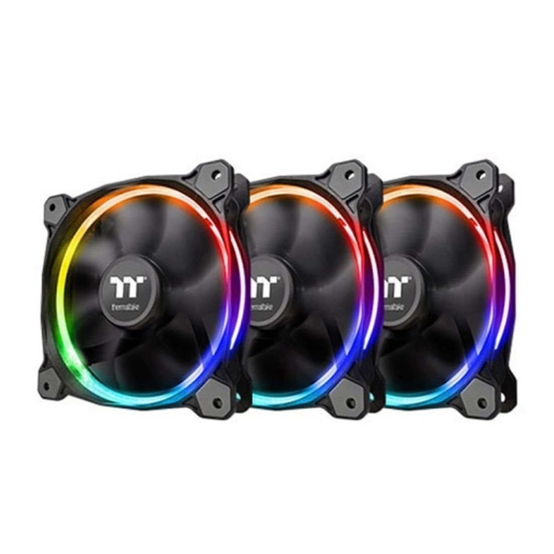 FAN THERMALTAKE RIING 12 LED 120MM TRIPLE PACK NOIR