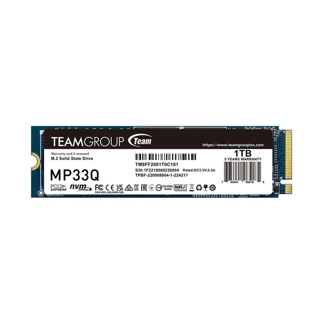 SSD NVME TEAMGROUP MP33Q M.2 PCIE NVME 1 TO