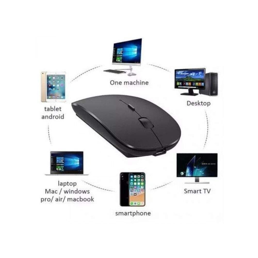 Souris Sans Fil - Rechargeable - 2.4Ghz - Noir