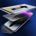 Incassable Fumé Iphone 14 Pro Max (avec Cadre D'installation)