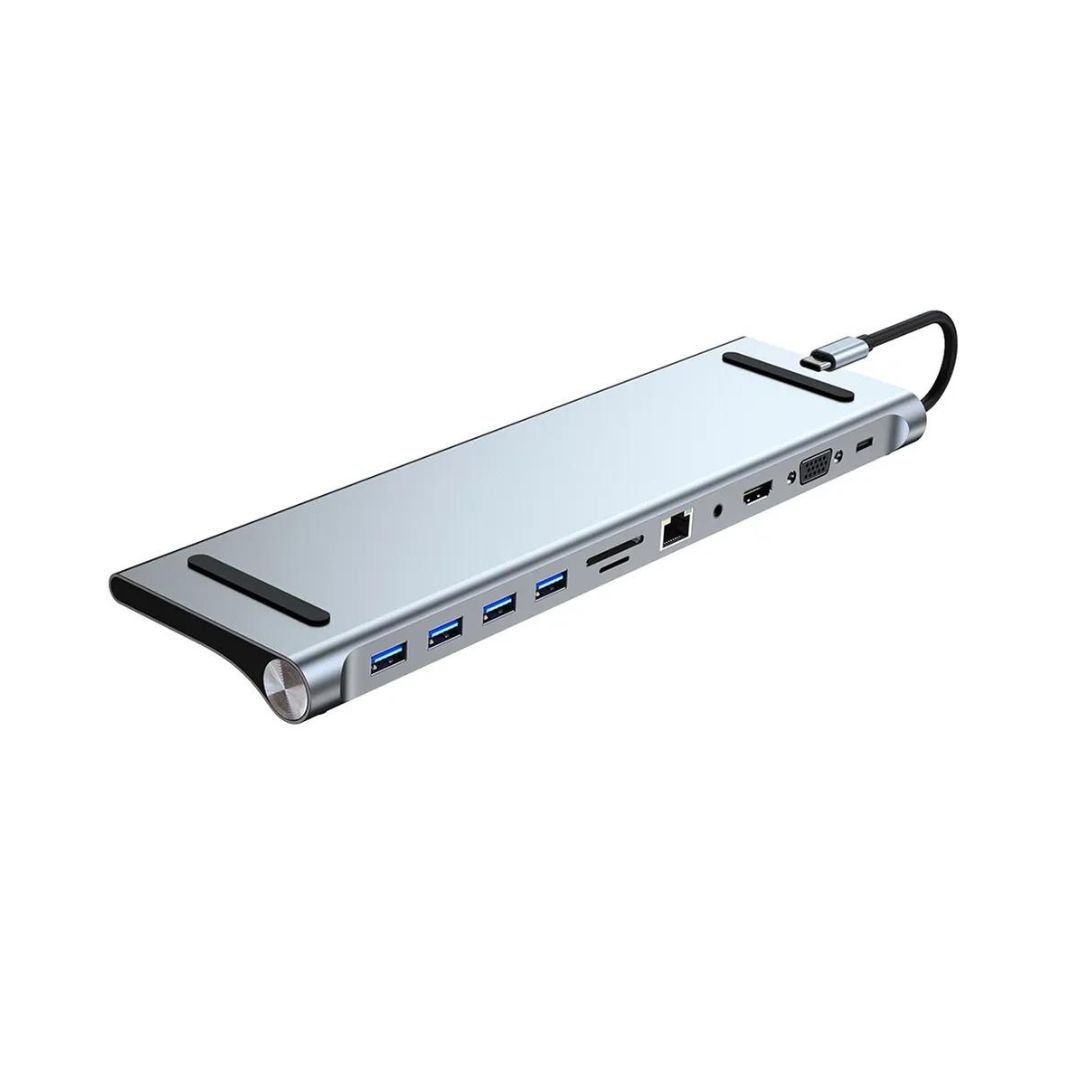 11-in-1 Type C Dock Hub USB C Laptop Docking Station
