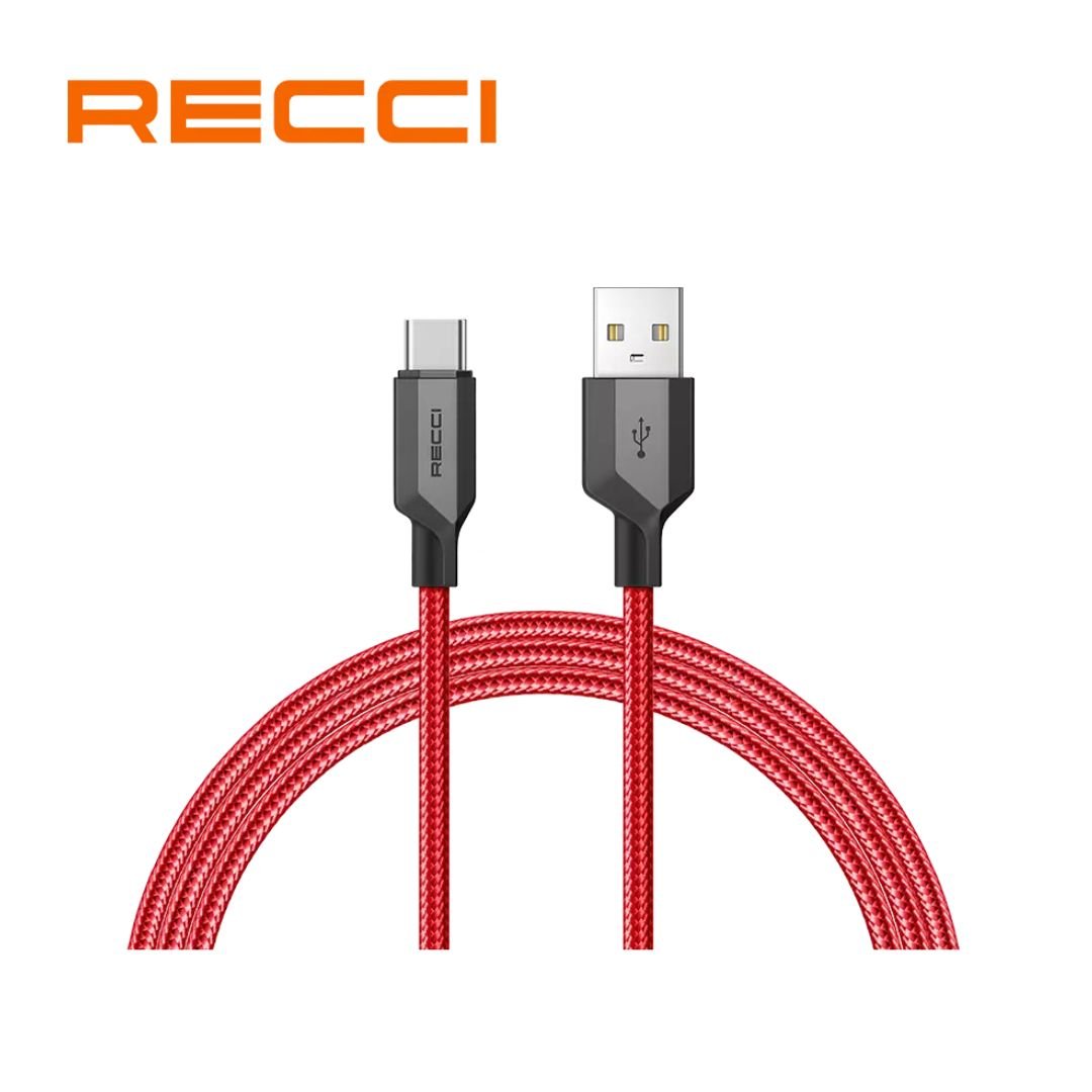 Cable Recci 1M USB vers Type C 3A