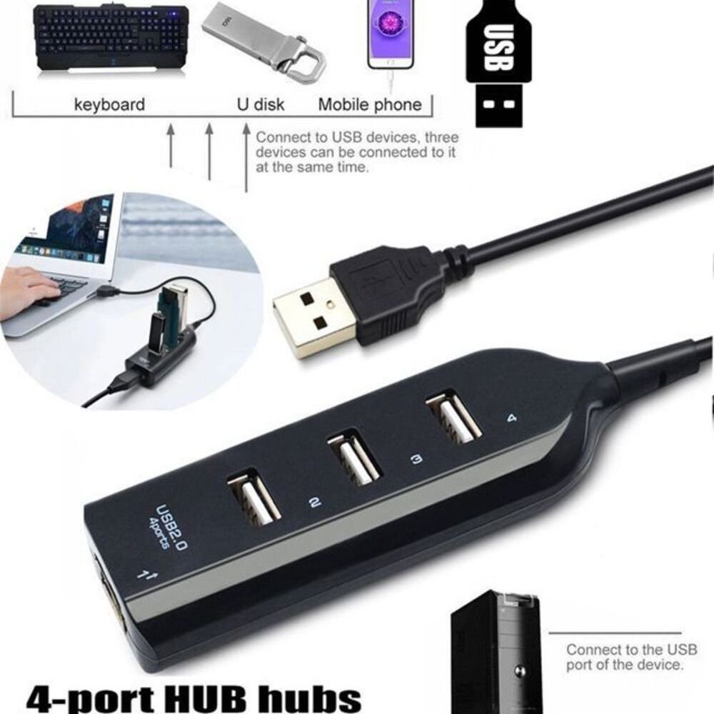 Mini Usb Hub 2.0 À 4 Ports