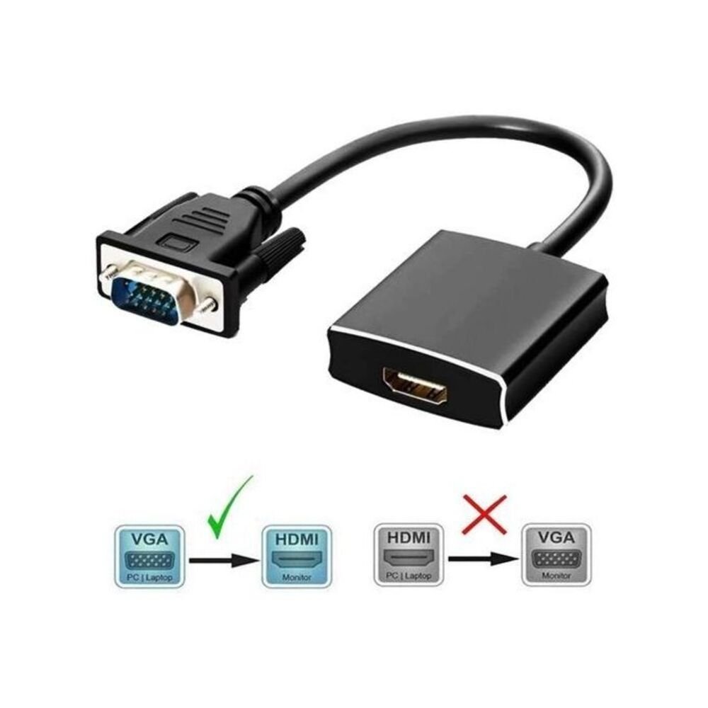 Adaptateur Vga To Hdmi Full Hd - Convertisseur Vga Vers Hdmi