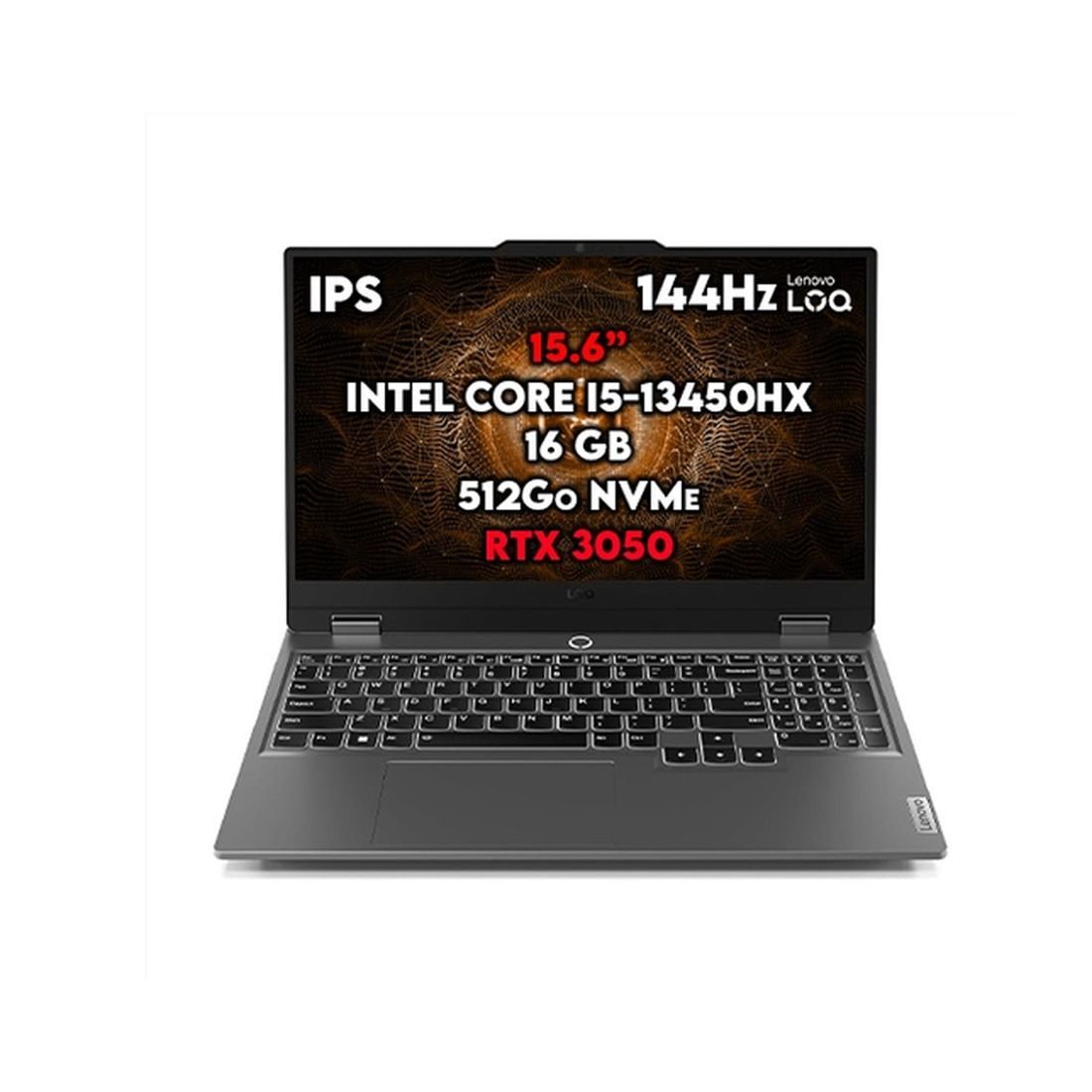 PC PORTABLE LENOVO LOQ 15IRX9 15.6" FHD/i5-13450HX/RTX3050/16Go/512Go